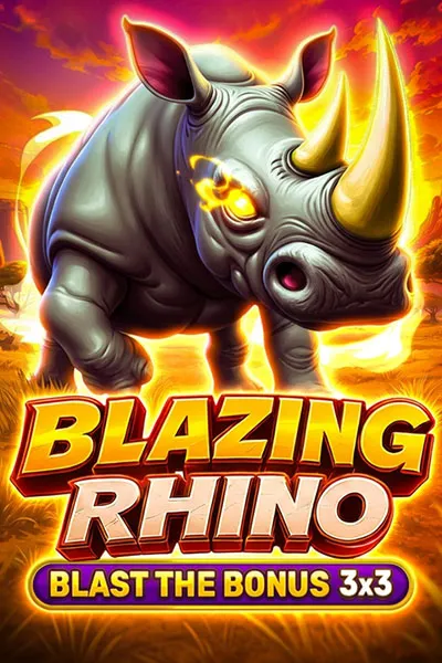 Blazing Rhino Blast the Bonus 3x3 game cover